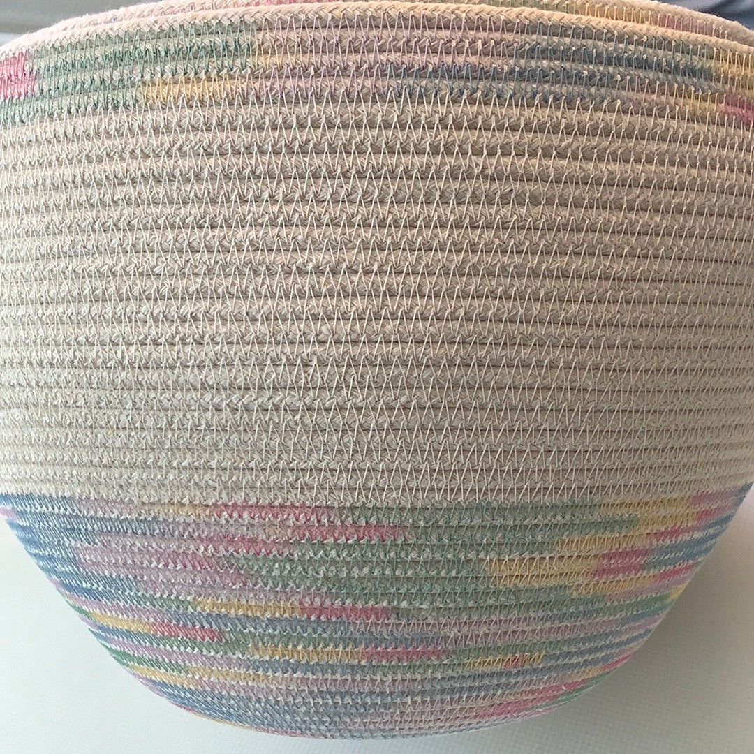 Coiled Cotton Rope Bowl/Basket